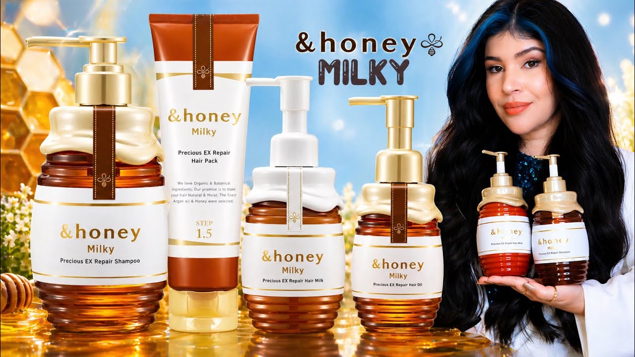 🍯 &HONEY MILKY Precious Ex Repair: Reconstrução para cabelos danificados [Low Poo]