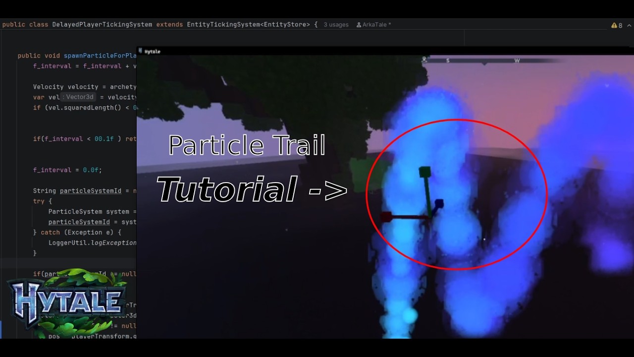 How to create a Player Particle Trail in Hytale (Tutorial)