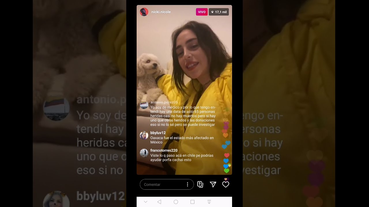 🔴NICKI NÍCOLE EN VIVO 🔴😱 Cantando TEMA COLOCAO