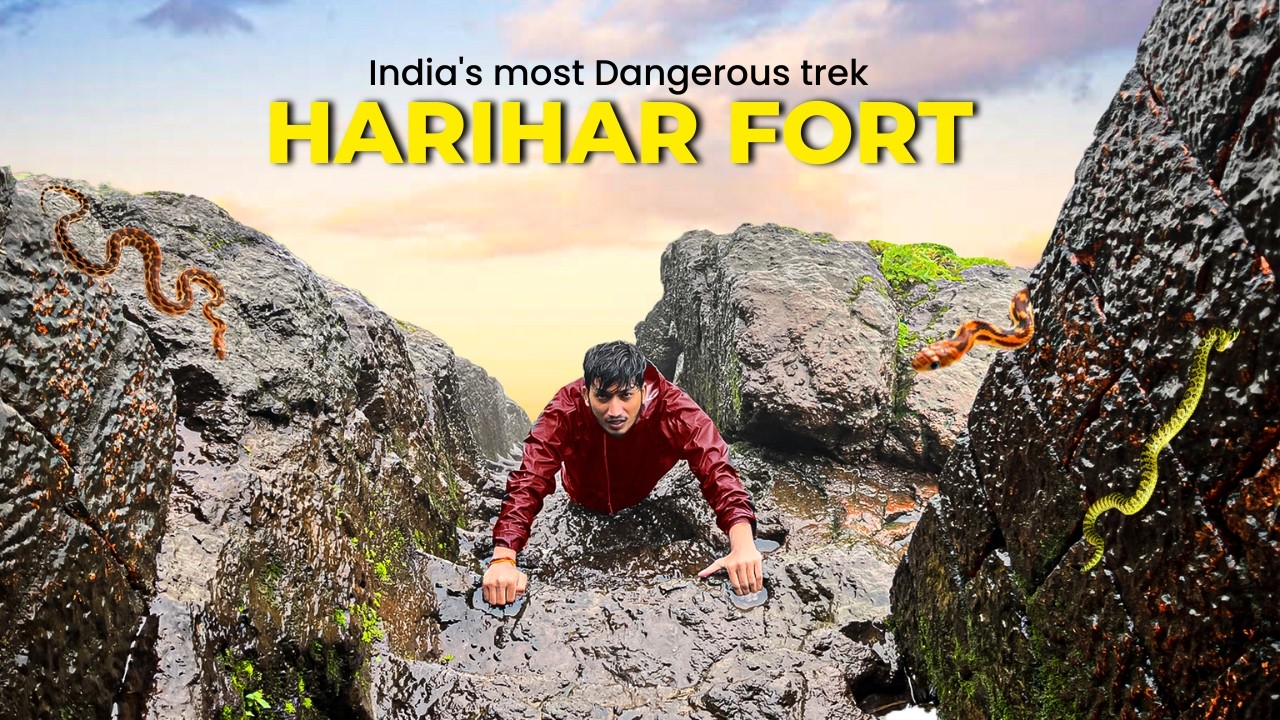 Harihar Fort Trek 😱 India’s Most Dangerous & Thrilling Trekking Experience