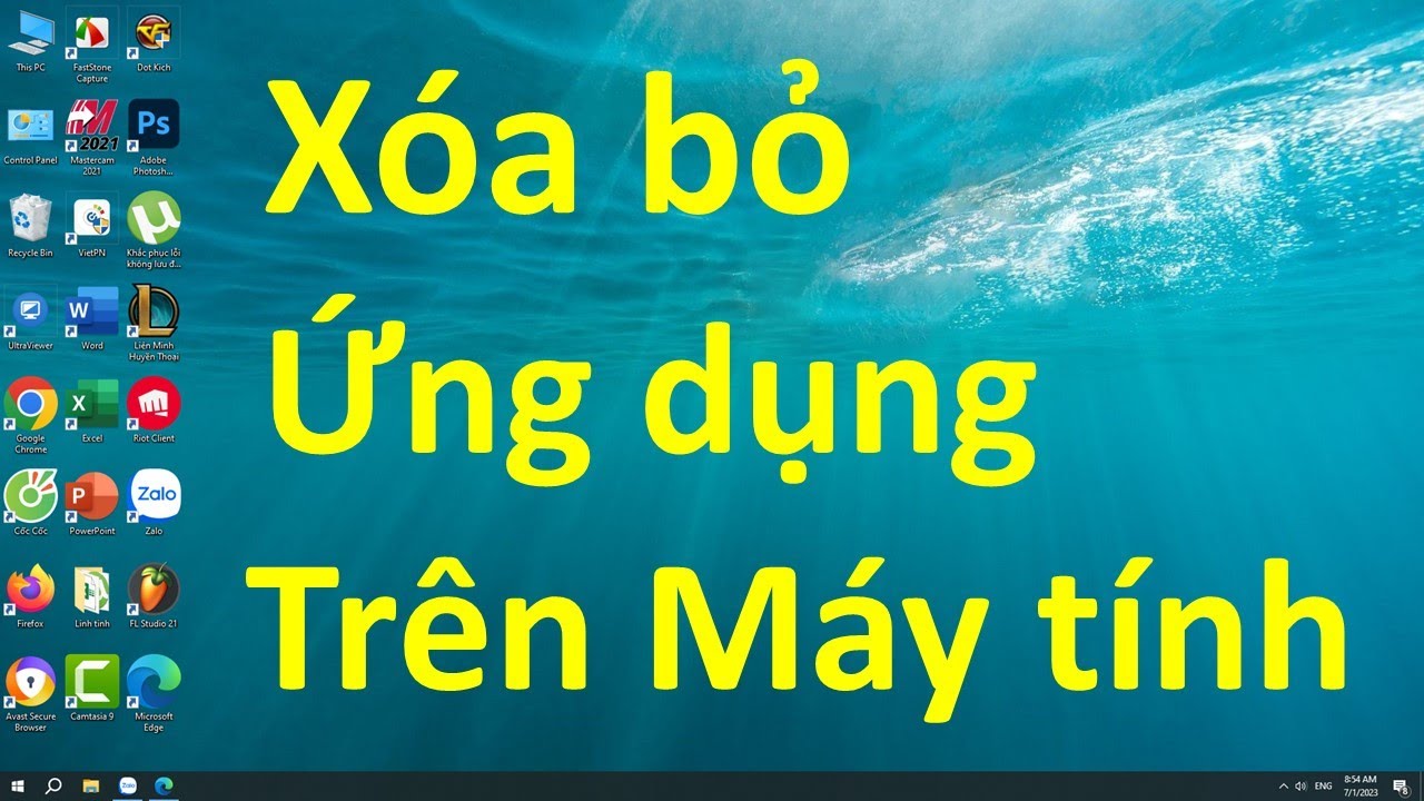 HƯỚNG DẪN X&Oacute;A ỨNG DỤNG TR&Ecirc;N M&Aacute;Y T&Iacute;NH WIN 10 11