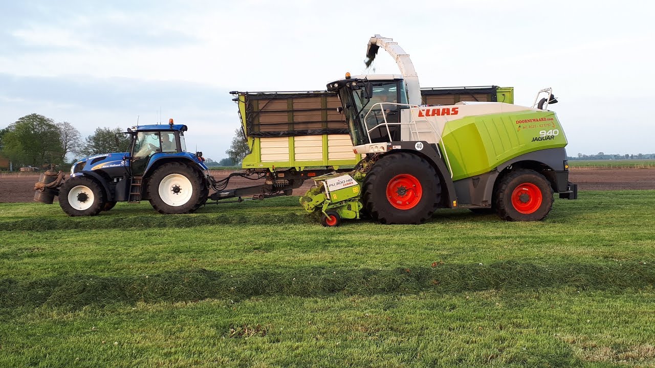 Boer Gerrit vlogt - Maaien, hakselen en inkuilen eerste snede gras 2019
