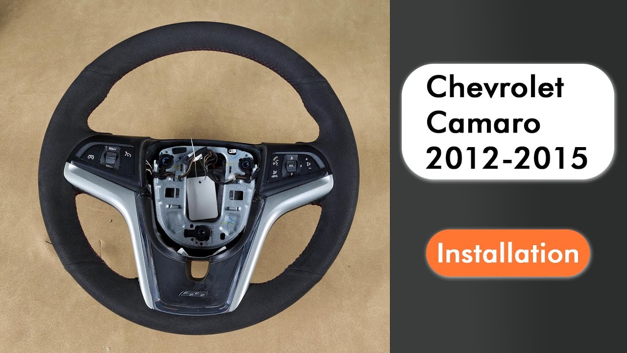 Чехол на руль для Chevrolet Camaro 2012-2015, круглый