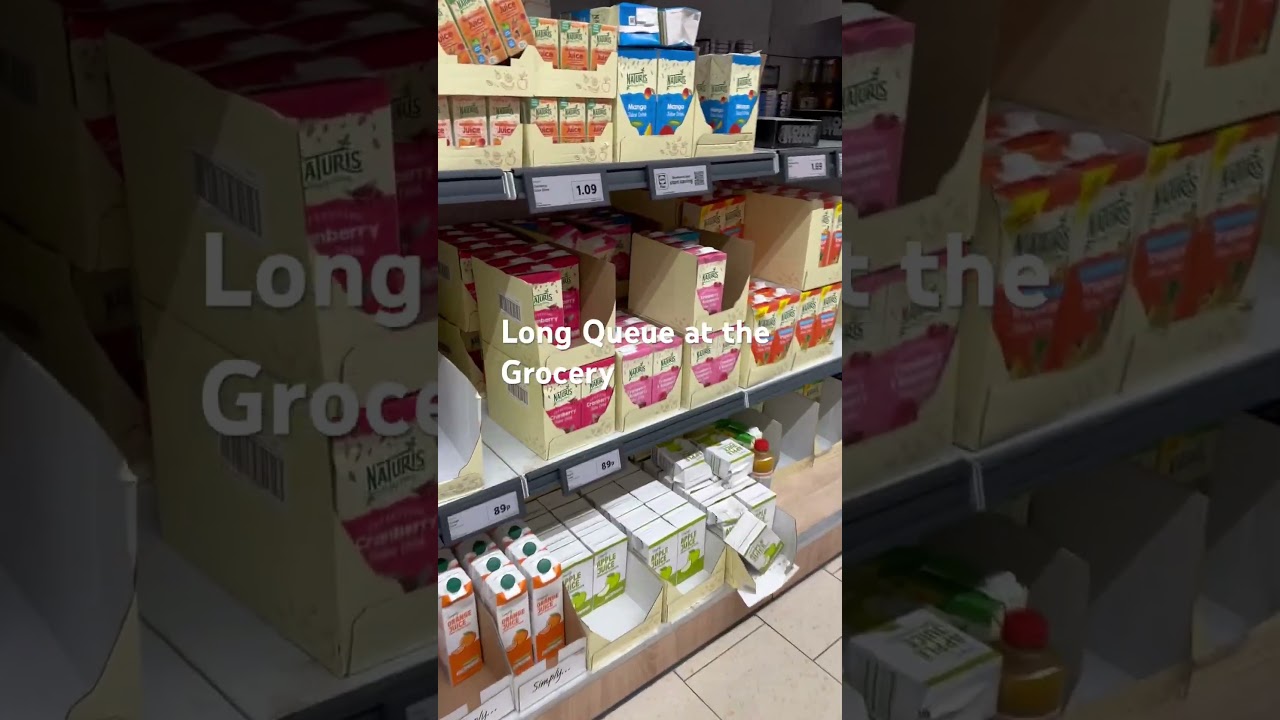 Long Queue at the Grocery Store