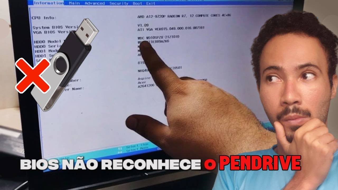 Bios NÃO Reconhece o Pendrive [RESOLVIDO]