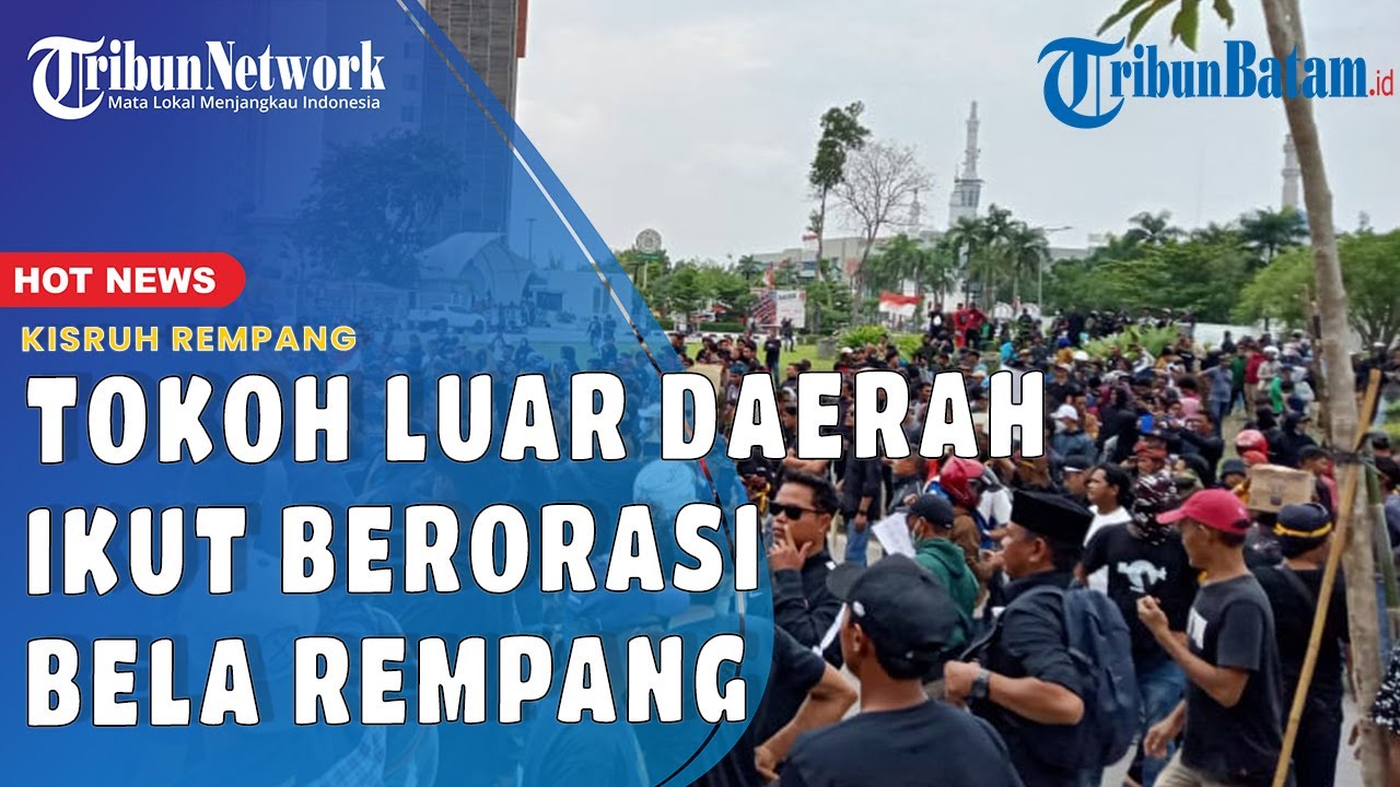 Aksi Demo Rempang di BP Batam , Tokoh Dari Luar Daerah Ikut Berorasi