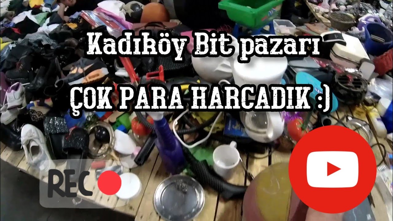 Yaklaşık 500 TL Harcadık Aldıklarımızı Videoda Denedik!Kadıköy Bit Pazarı #trending #bitpazari(95)
