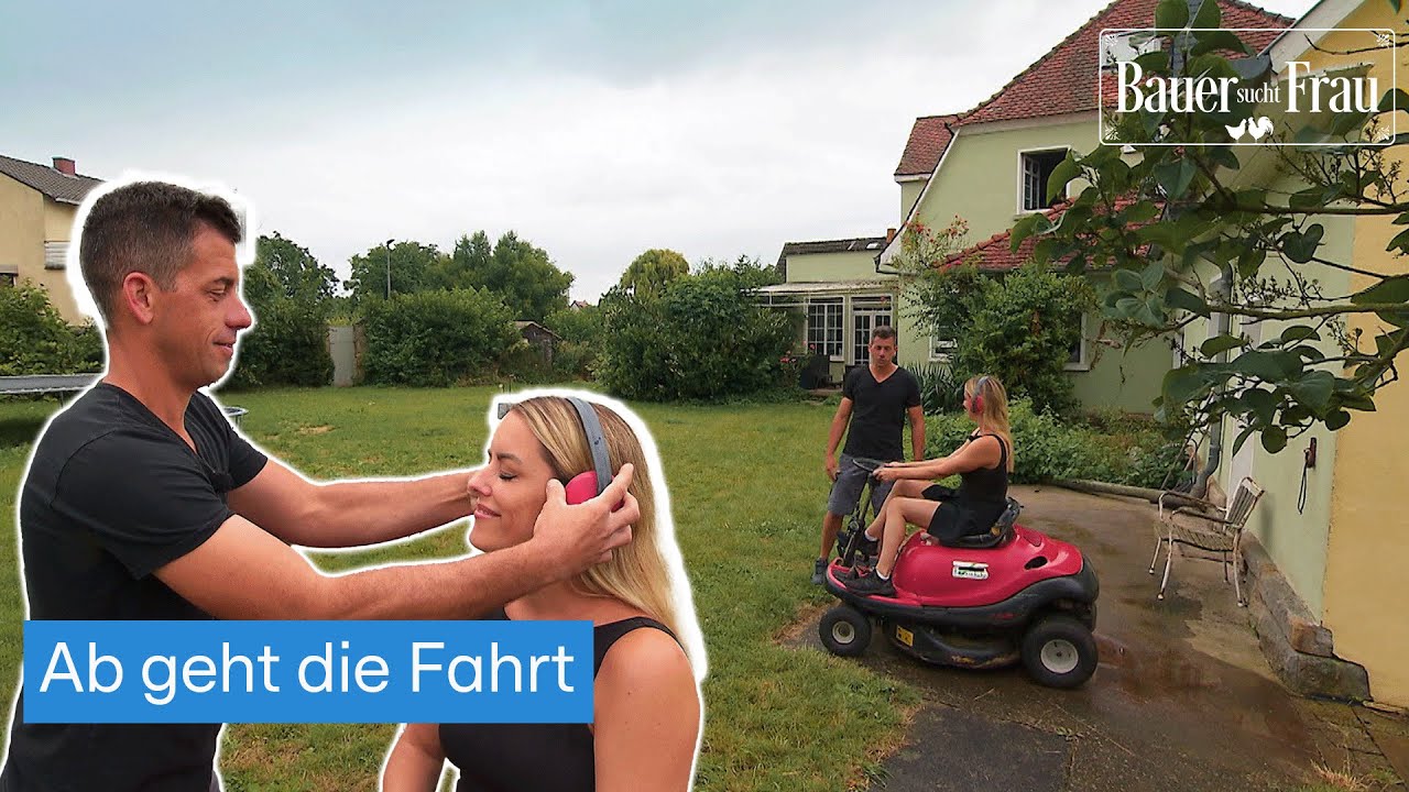 Rasenmähen mit Bauer Martin 😎 I Bauer sucht Frau