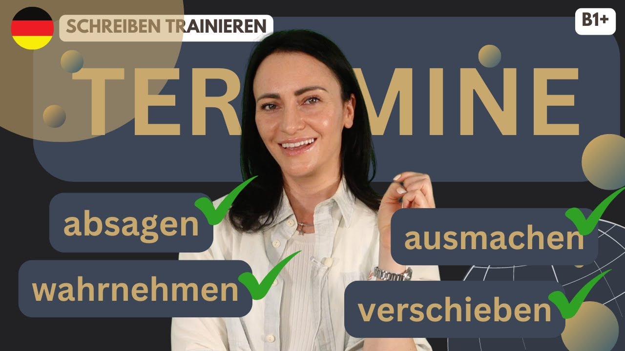 🇩🇪 TERMINE vereinbaren, absagen, verschieben ...