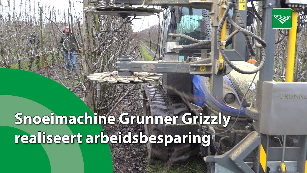Snoeimachine Grunner Grizzly realiseert arbeidsbesparing