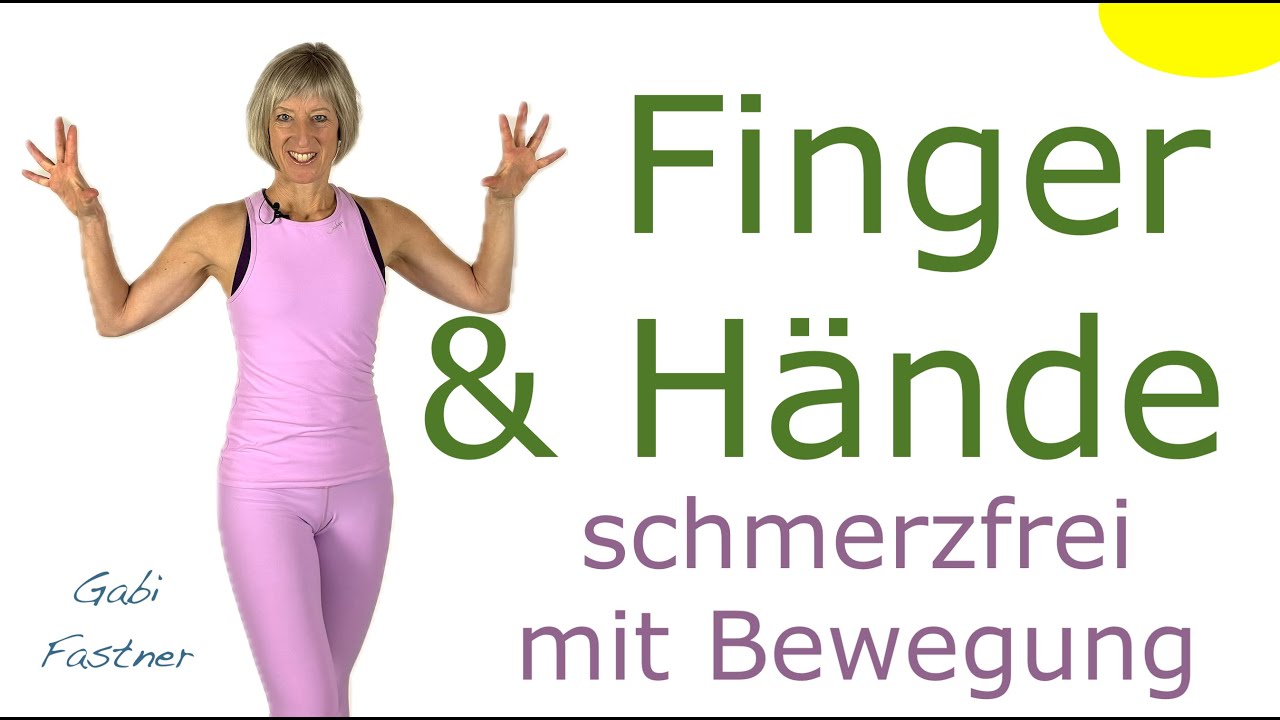 👋 15 min. Finger und H&auml;nde gekr&auml;ftigt, gelockert und massiert | ohne Ger&auml;te, im Stehen