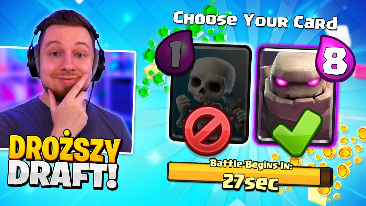 Wybierz DROŻSZĄ kartę w Clash Royale 🤑 (jest CIĘŻKO!)