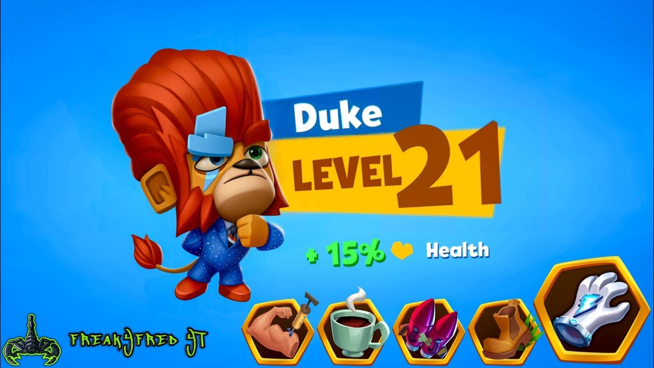 Max Level Duke + Electric Gauntlets | Gems Giveaway! #zooba #gameplay