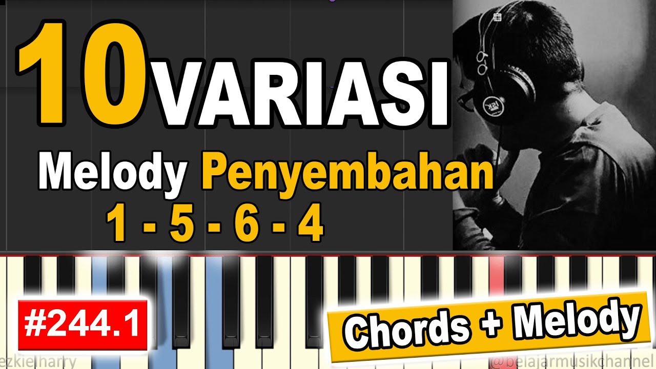 10 VARIASI MELODY PENYEMBAHAN - WAJIB BISA! | EASY PIANO TUTORIAL [244.1]