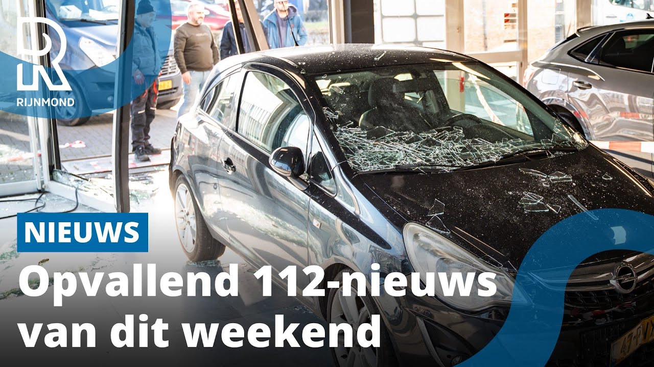 Auto door schuifpui, dode man en schietpartij: een weekend vol 112-incidenten | Rijnmond
