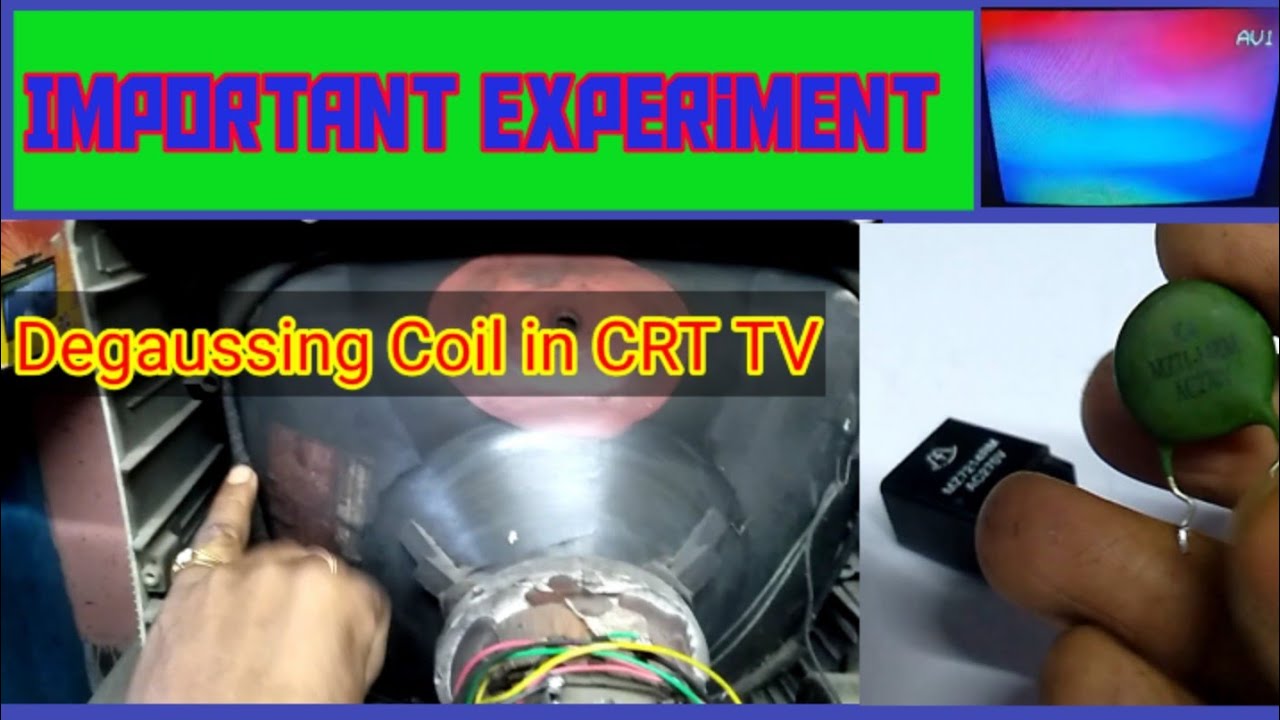 Degaussing coil & PTC with colour patch problem important experiment.