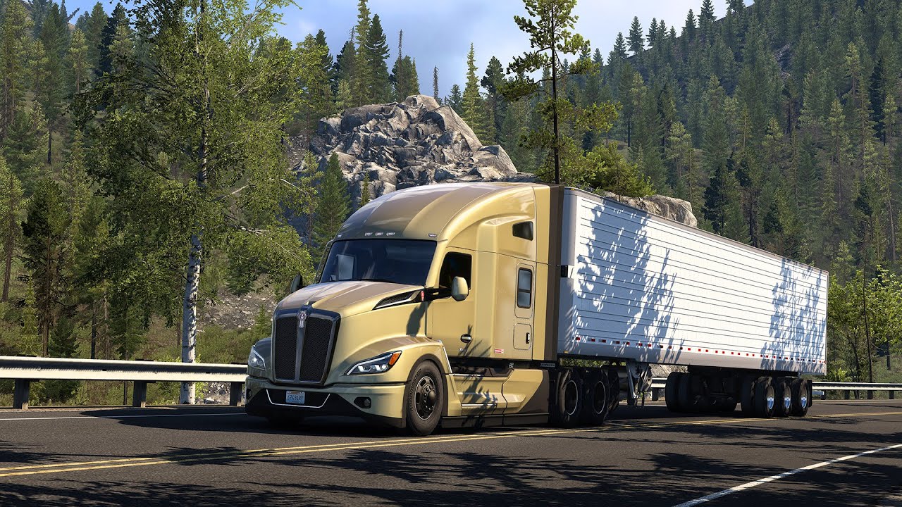 Furniture to Montana in the Kenworth T680 - Silent Trucking | American Truck Sim