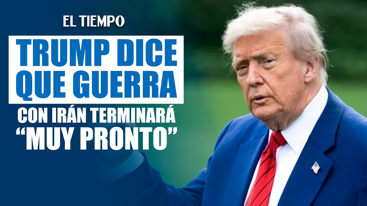 Trump dice que guerra con Irán terminará 