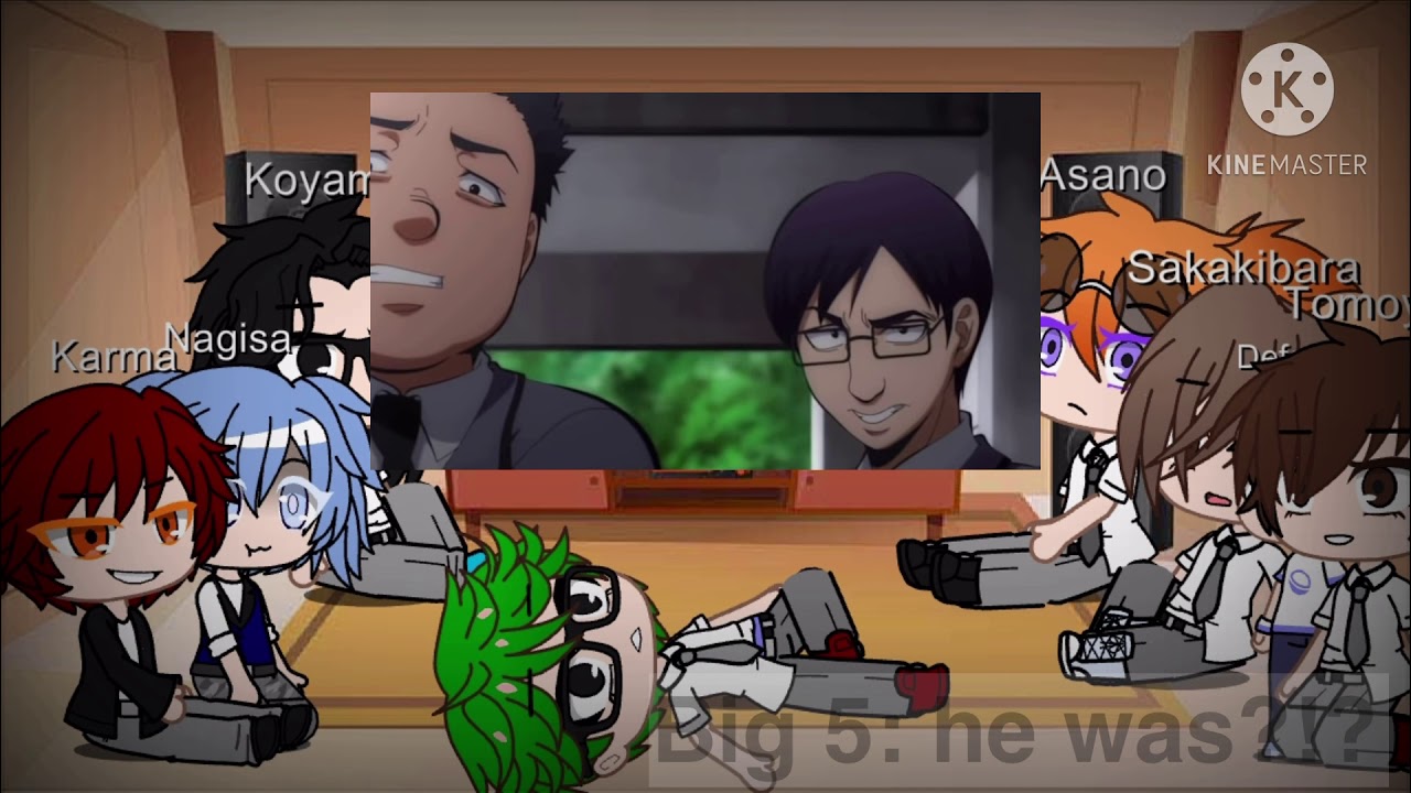 Big Five reacts to Class 3-E {Gacha Club}