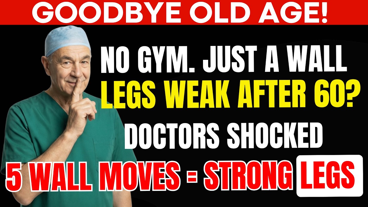 5 Wall Exercises That Keep Your Legs Strong After 60 (No Gym Needed) | Senior Health