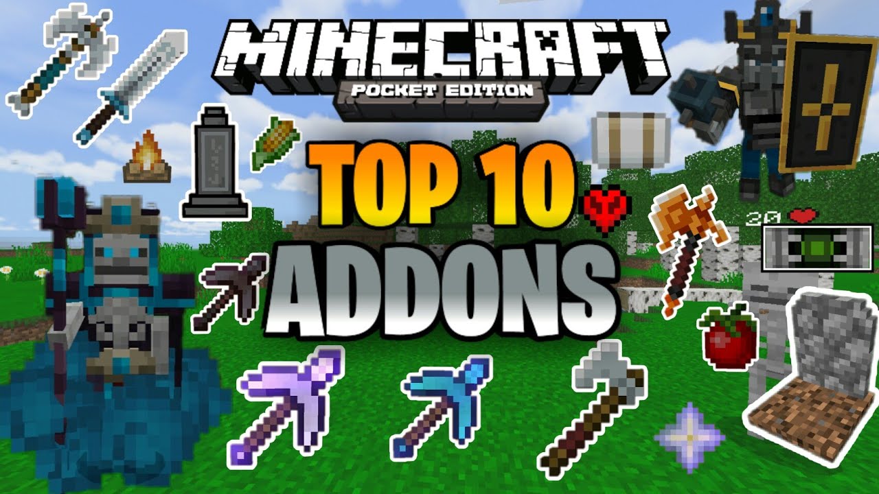 TOP 10 MODS (Addons) para supervivencia Minecraft Pe 1.16 - Addons para Survival - MODS EPICOS