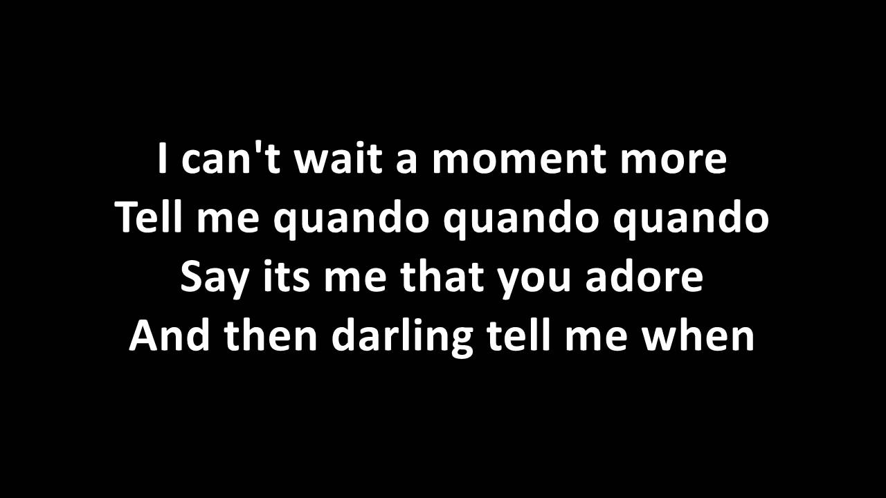 Michael Buble feat. Nelly Furtado - Quando Quando Quando (lyrics on screen)