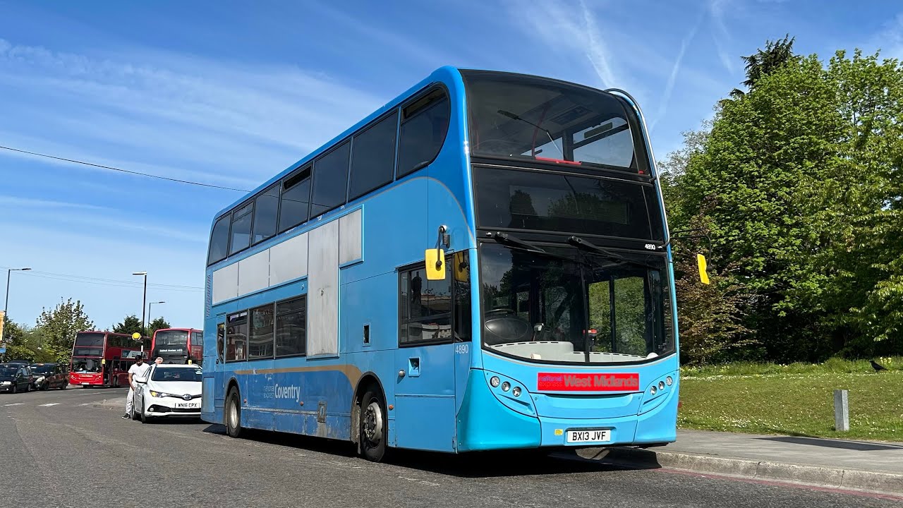 FRV: National Express Bus Route X2 | Birmingham - Solihull Station | 4890 (BX13 JVF)