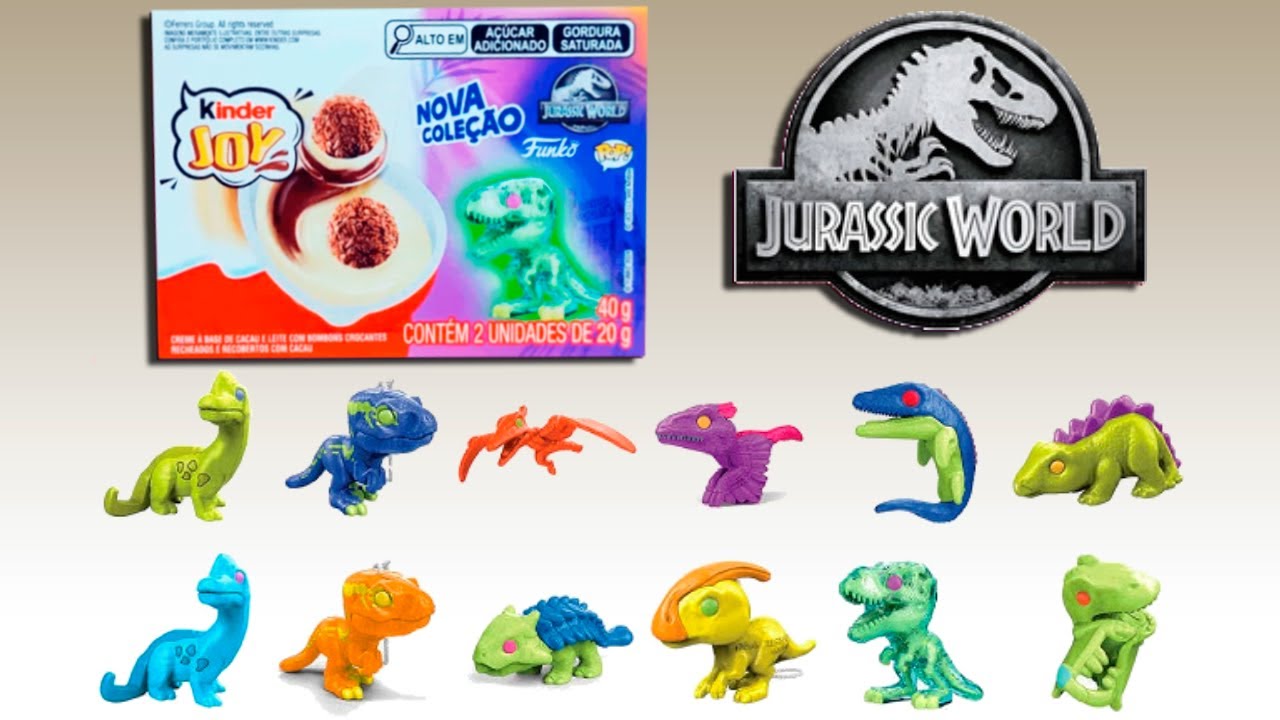 Abrindo Kinder Joy Jurassic World Funko 🦕