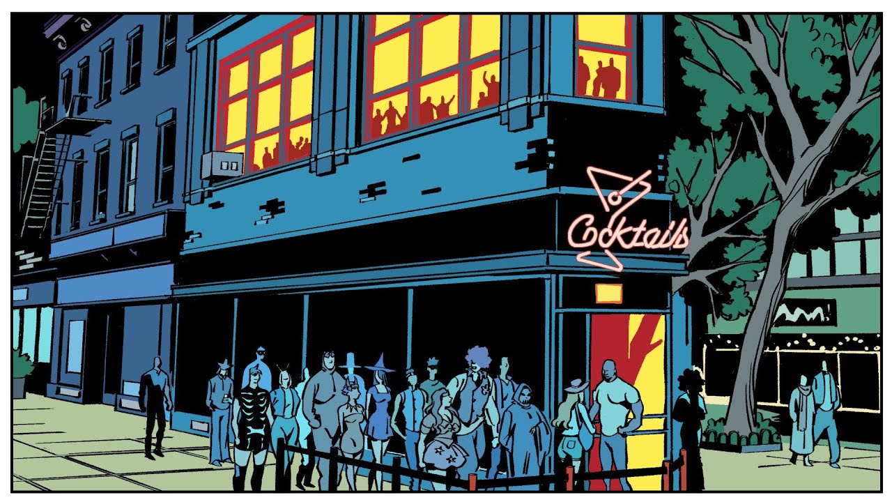 🔴 Rendering lights and details on pages from NIGHTLIFE NOIR #5