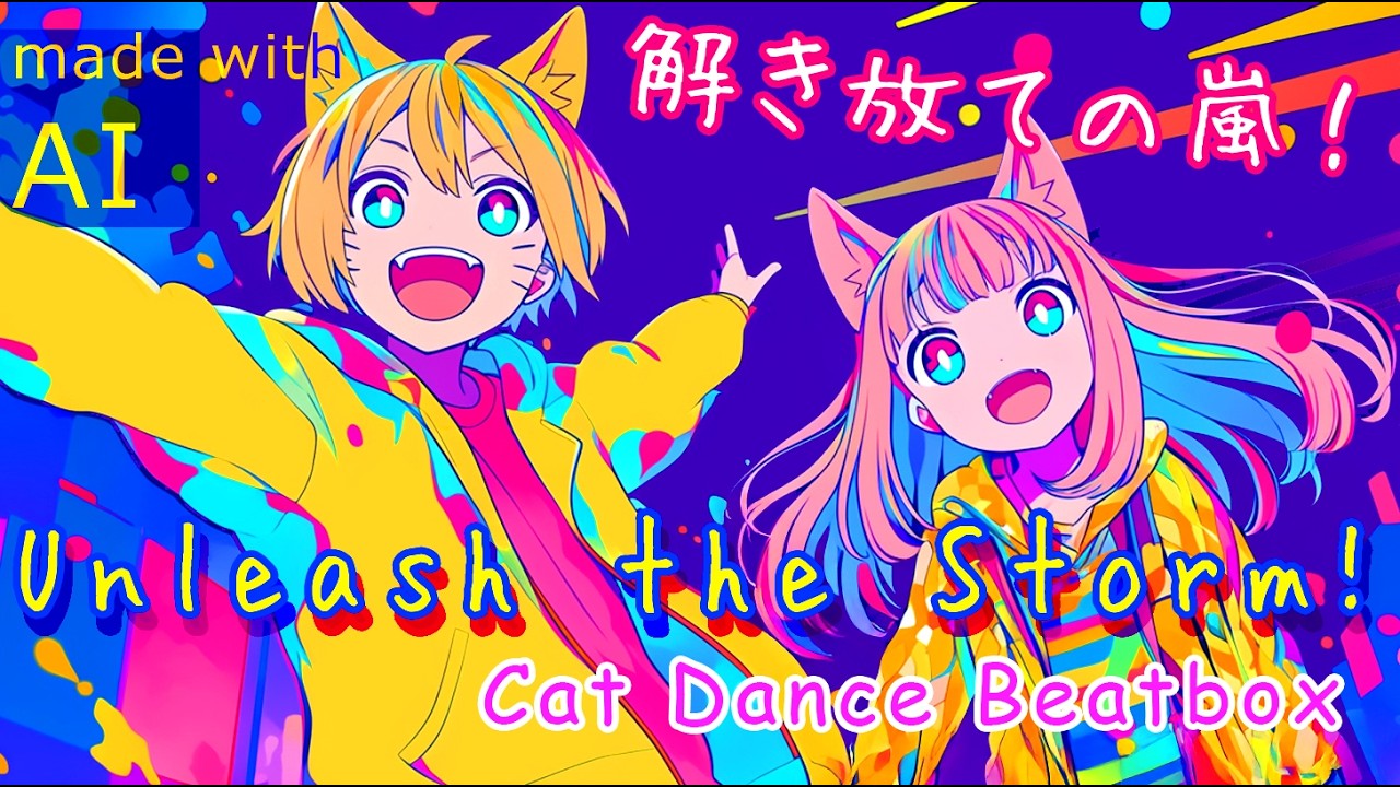 とらネコみぃTigerCatMii - Unleash! 解き放て! Official Music Video (Pastel Anime Beatbox MV)