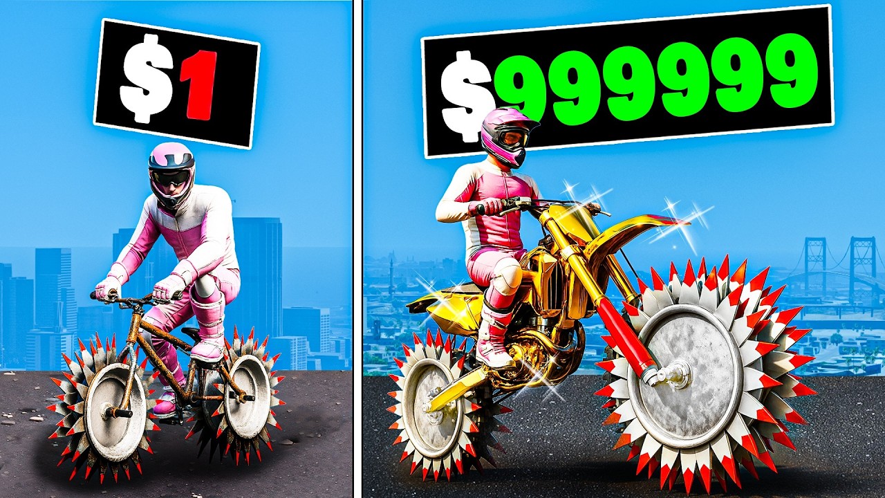 $1 to $1,000,000 Spike Wheel Bike in GTA 5