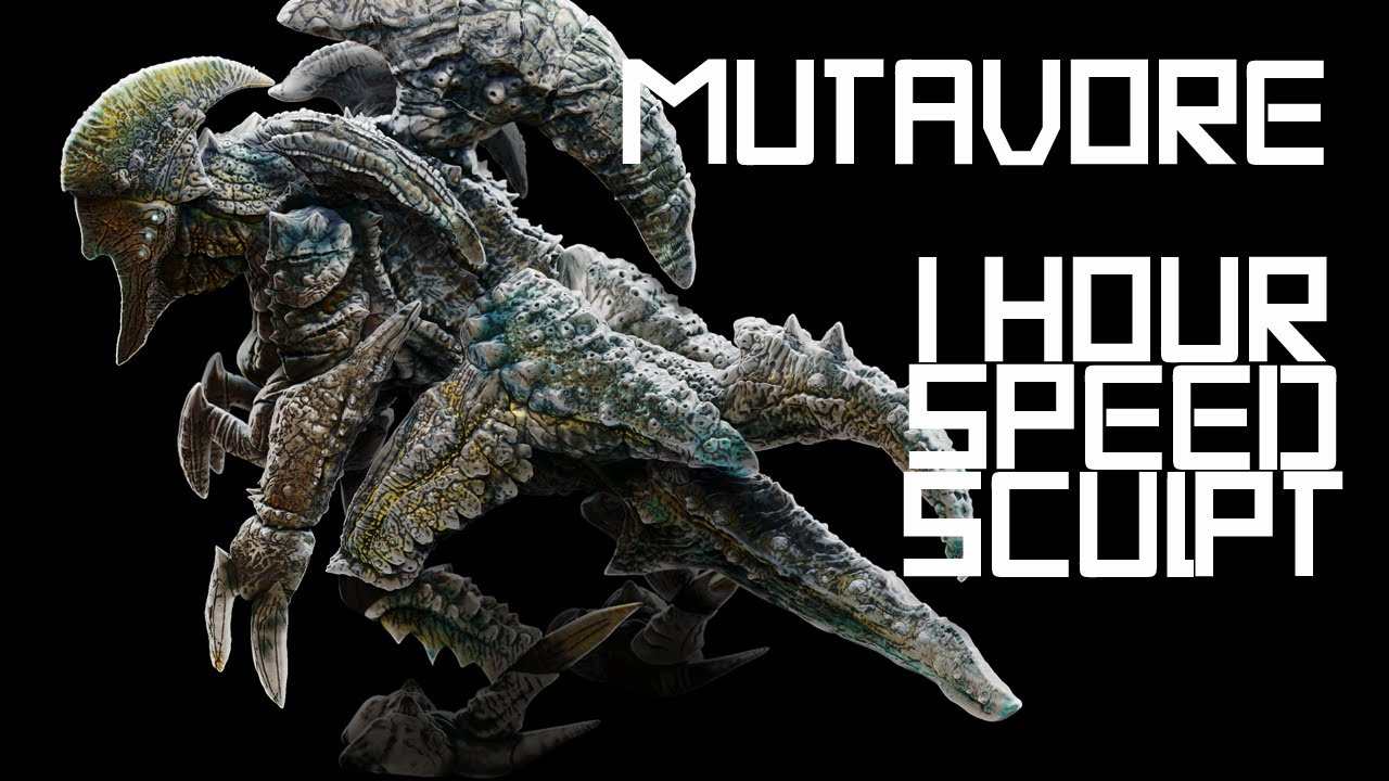 Zbrush Speed Sculpt - Kaiju Mutavore from Pacific Rim - 1 hour time-lapse