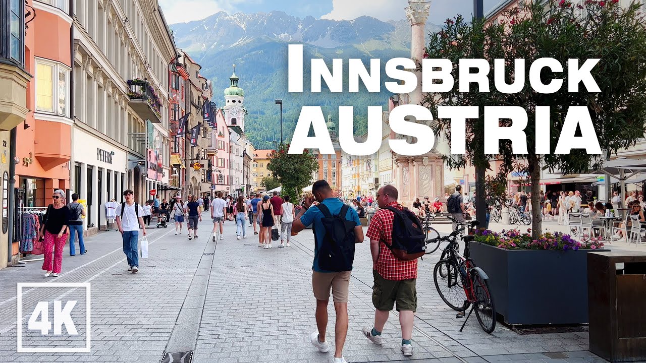 Innsbruck Old Town AUSTRIA 2023 • 4K 60 fps HDR ASMR