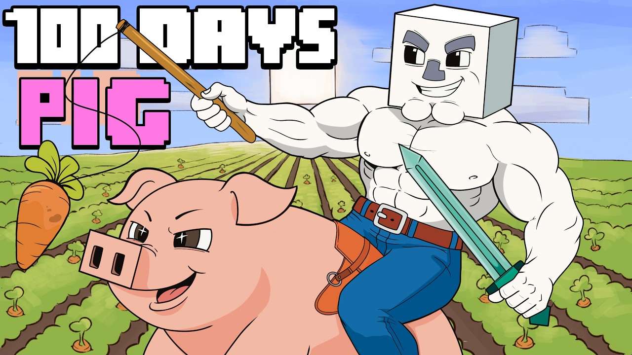 100 Days  - [Minecraft on a PIG]