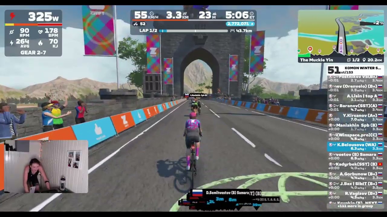 🎬 🚴‍♀️KOMON WINTER SERIES 6 Stage (RR Mixed) - 🗺️The Muckle Yin