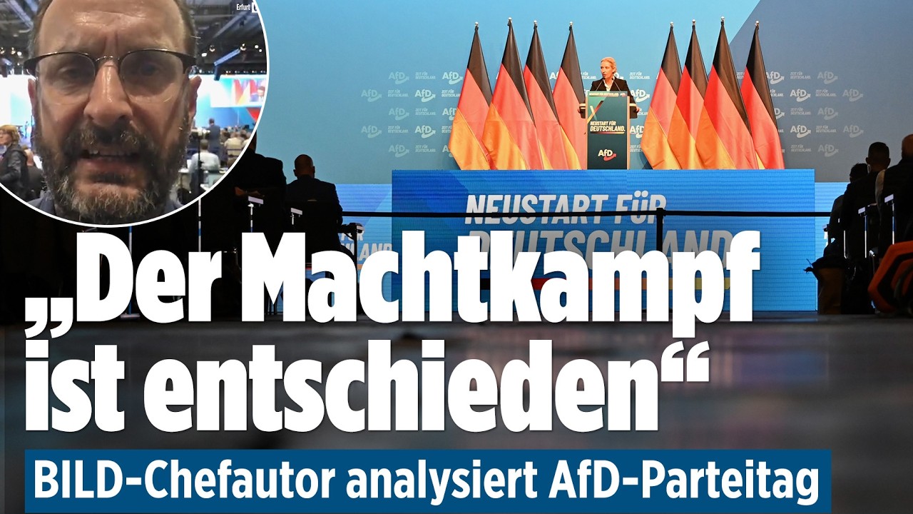 ERFURT: SO lief der AfD-Parteitag! BILD-Chefautor analysiert den Wahl-Machtkampf