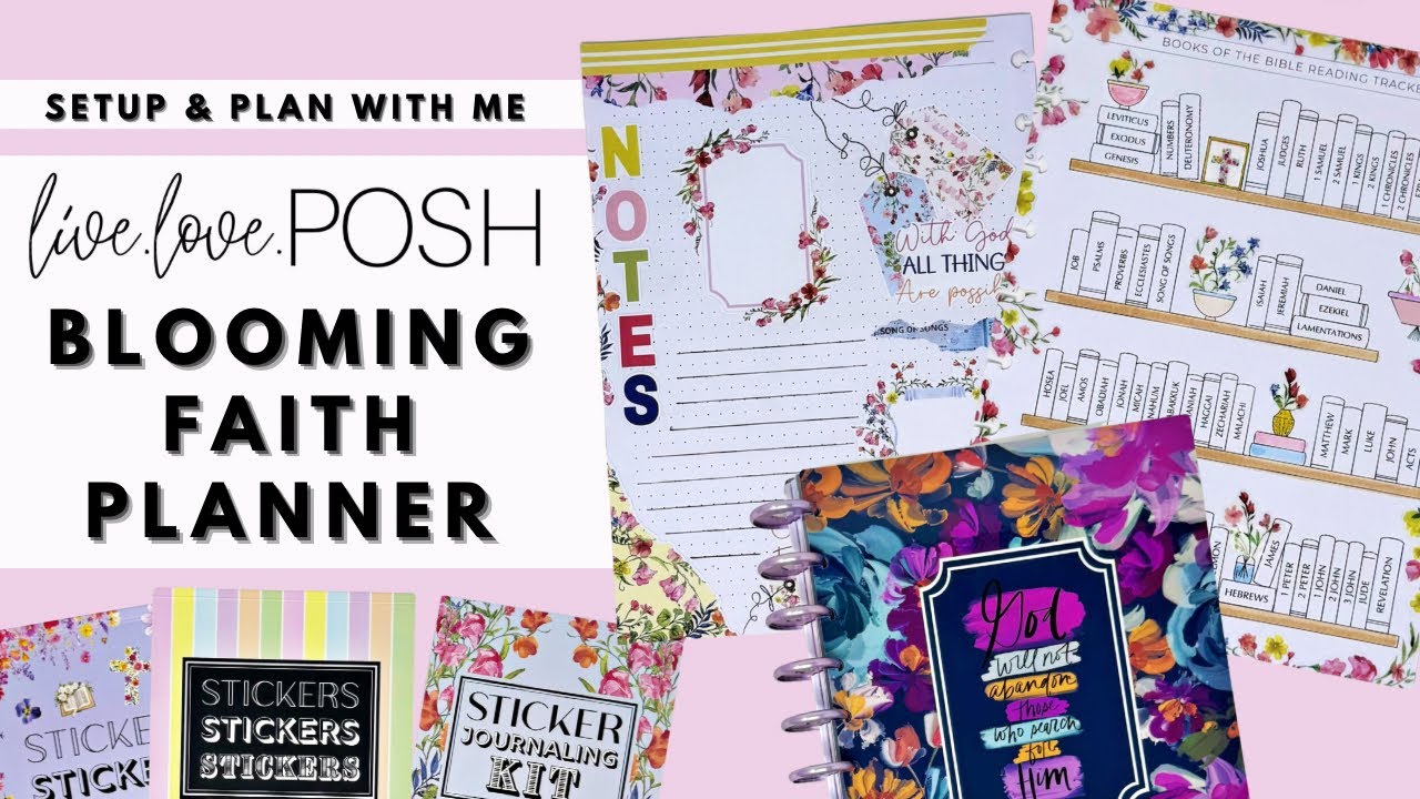 PLAN WITH ME & FLIP THROUGH | LIVE LOVE POSH BLOOMING FAITH RELEASE