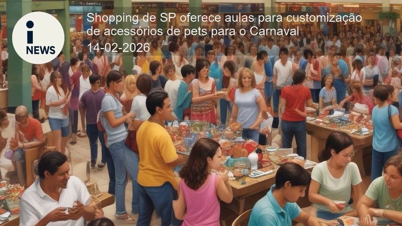 Shopping de SP oferece aulas para customização de acessórios de pets para o Carnaval