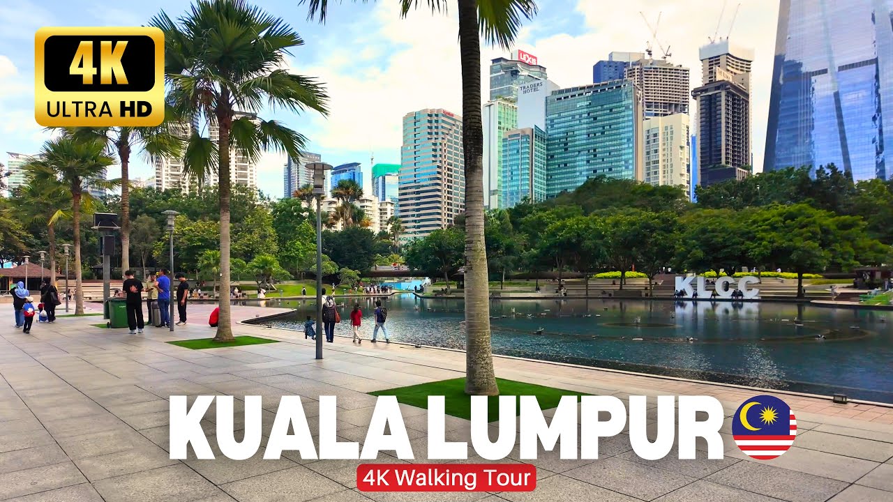 KLCC Kuala Lumpur Walking Tour 4K 🇲🇾 | Daytime Walk for Relaxation and Focus