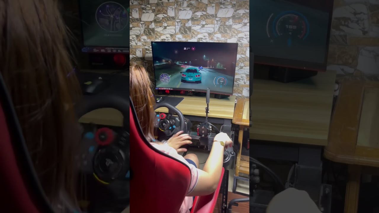 160km drift with Nissan GTR 😱 #needforspeedheat #logitechg29 #steeringwheel #wildrift #nfs #nfsheat