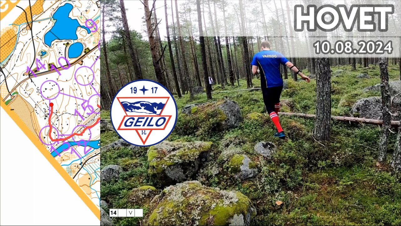 Headcam Orienteering: Hovet, Buskerud. Norway.