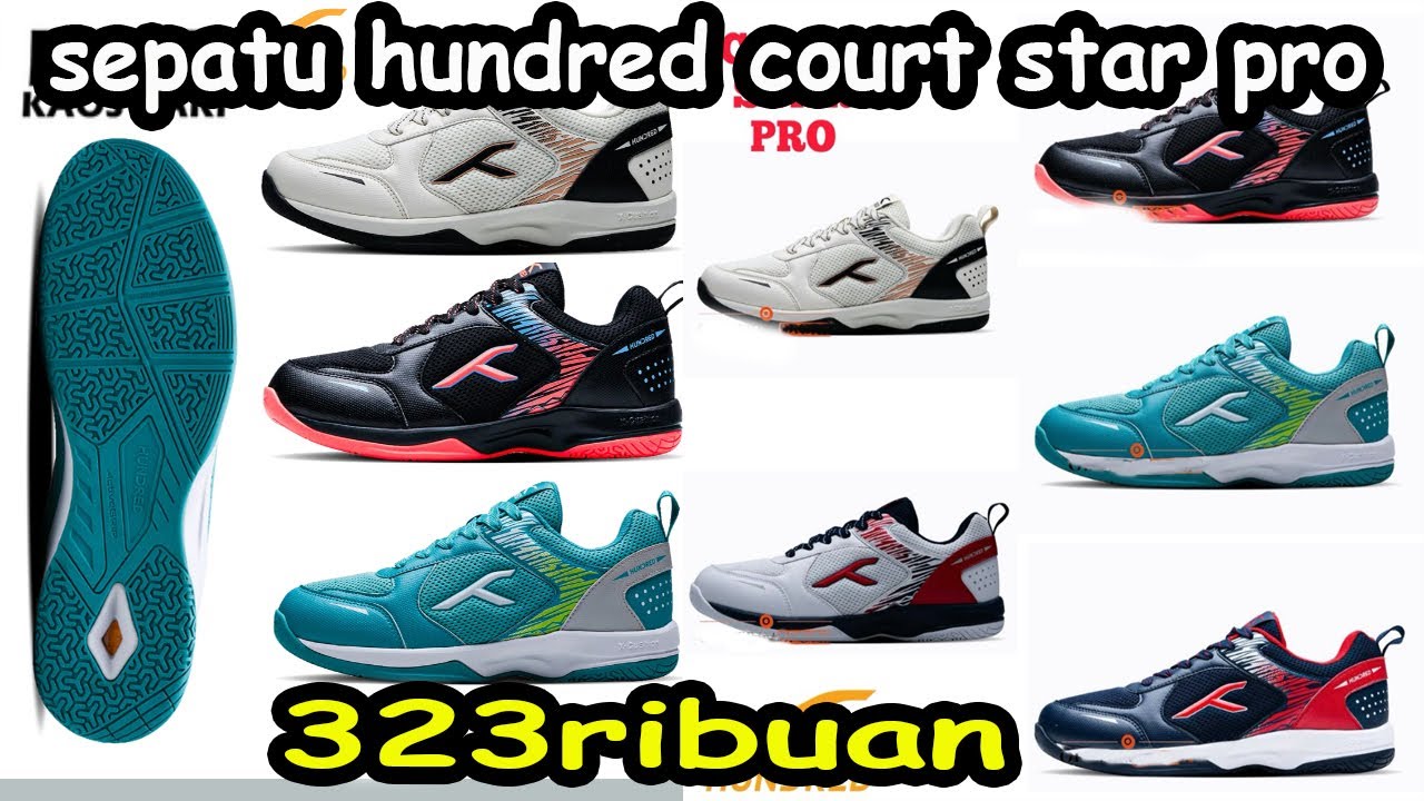 Sepatu Badminton Hundred Court Star Pro