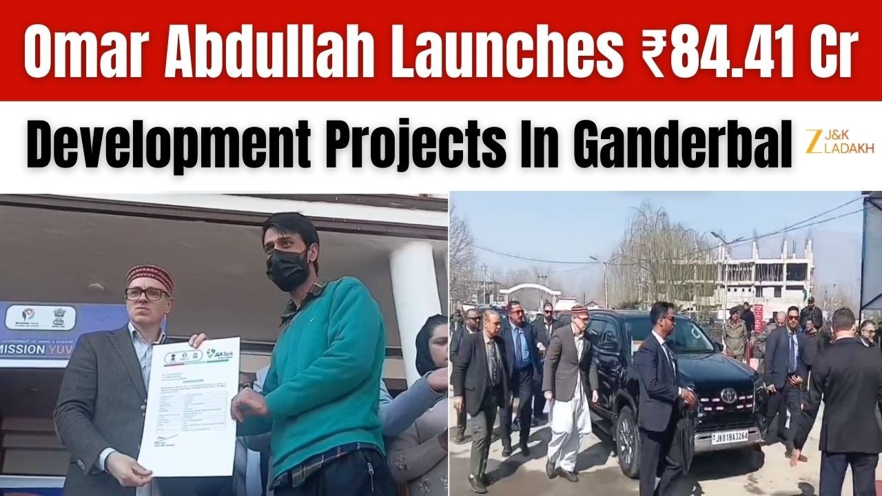 CM Omar Abdullah Launches ₹84.41 Cr Development Projects In Ganderbal | ZEE J&K LADAKH News
