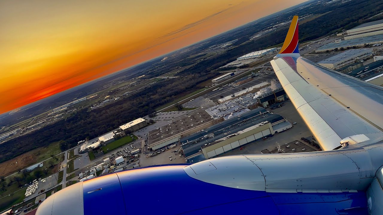 [4K] &ndash; Stunning Tulsa Sunrise Takeoff &ndash; Southwest &ndash; Boeing 737-8 Max &ndash; TUL &ndash; N8754S &ndash; SCS 1471