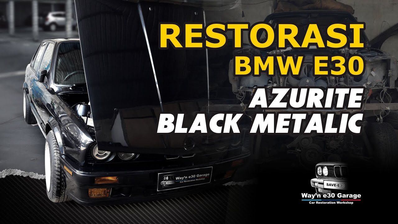 RESTORASI BMW E30 AZURITE BLACK. #RestorasiSpecialistBMWe30 #SaveE30 #WaynE30Garage