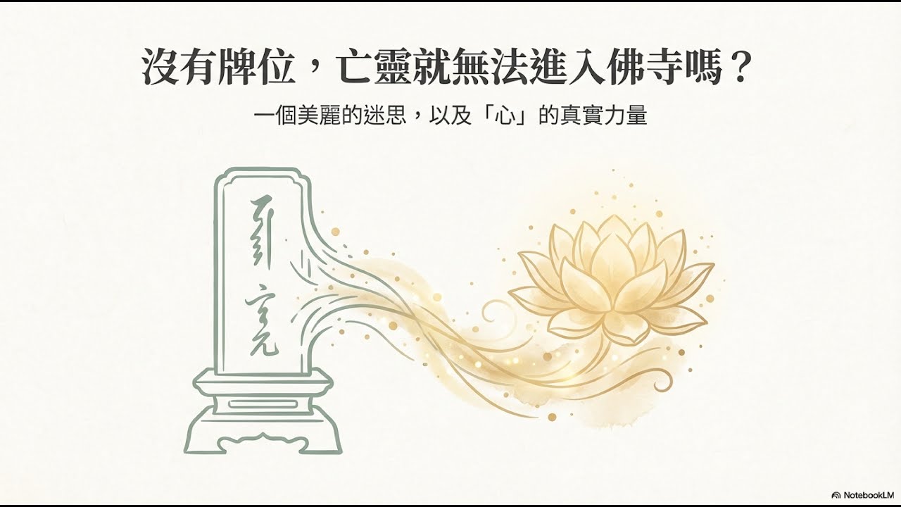 【亡靈沒有牌位不能進入佛寺的迷思，心才是真正的牌位】道晟法師 開示