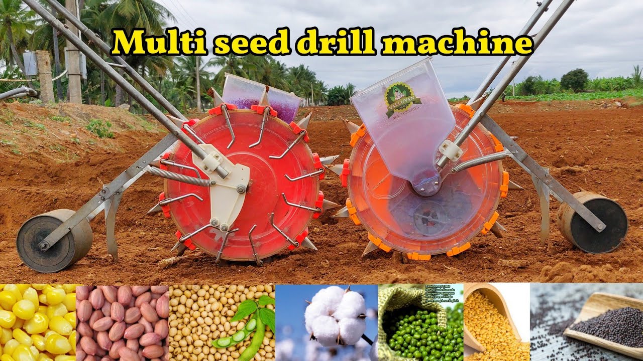 Manual  multi crop seed drill machine | Specifications and features