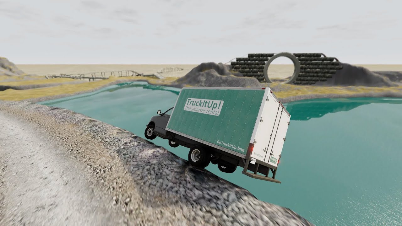 Машина против камня #3 | BeamNG Drive