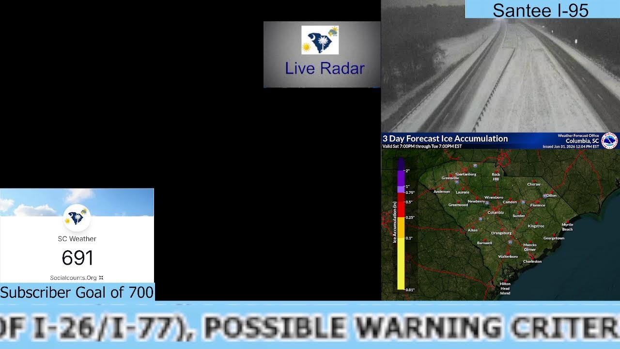 Live 24/7 Weather Forecast For South Carolina