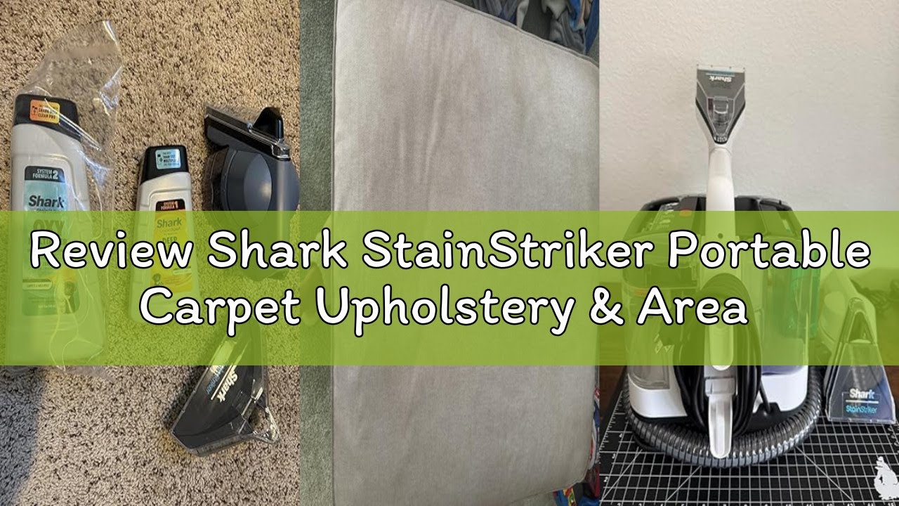 Review Shark StainStriker Portable Carpet Upholstery & Area Rug Cleaner, Stain & Odor Remover, Perfe